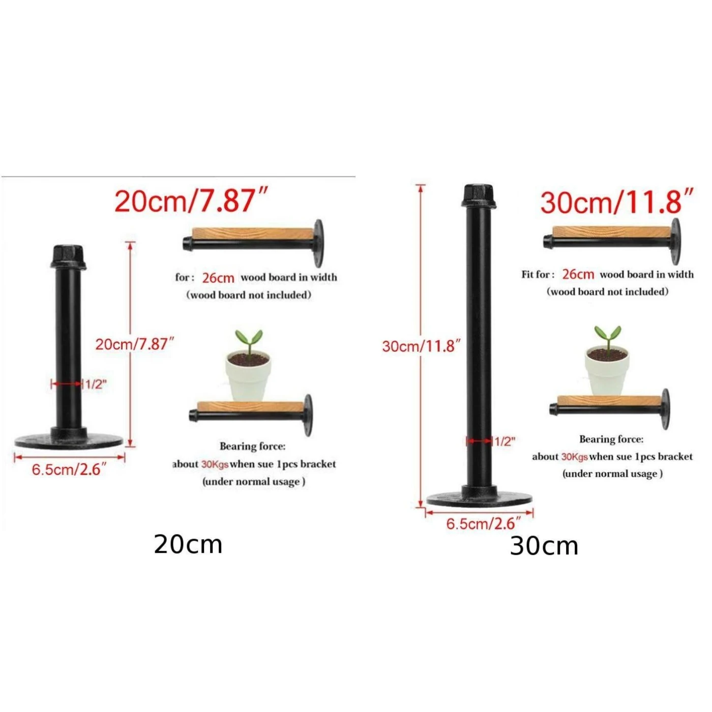 Полка для хранения на стене держатель кронштейны книжные стеллажи промышленный
