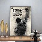 Черно-белая Рокки Бальбоа, боксерская живопись на холсте, мотивационный постер и печать, современное настенное искусство, картина для гостиной, домашний декор