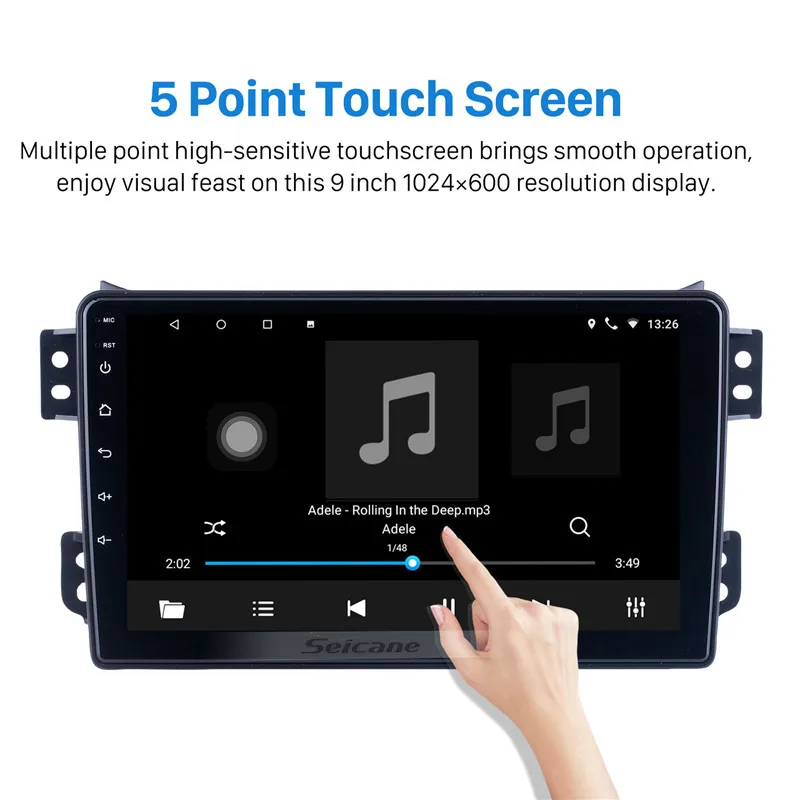 Seicane Android 10.0 API 29 Car Radio 2GB+32GB HD 9 inch GPS Navi For 2008-2014 OPEL Agila 2008-2012 SUZUKI Splash Ritz | Автомобили и