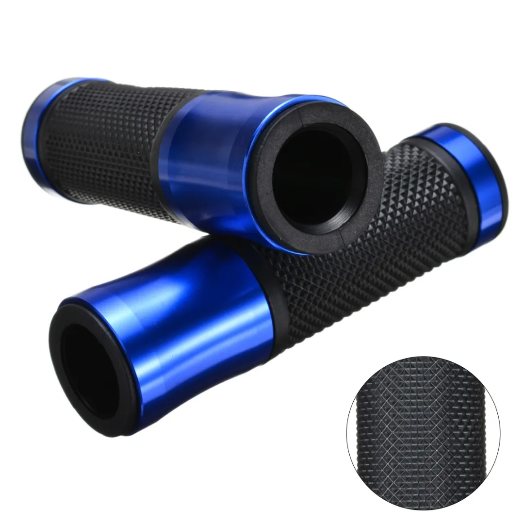 

1Pair Universal Motorcycle CNC Aluminum Rubber Gel Hand Grips For Motorcycle Bike 7/8" Handlebar None-Slip Handle