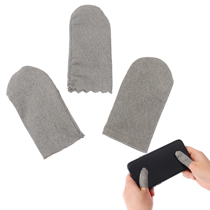 

10/12pcs Phone Fingertip Gloves Finger Sleeve Tablet Screen Touch Gloves Nylon Sweat Proof Mobile Gaming Finger Cover