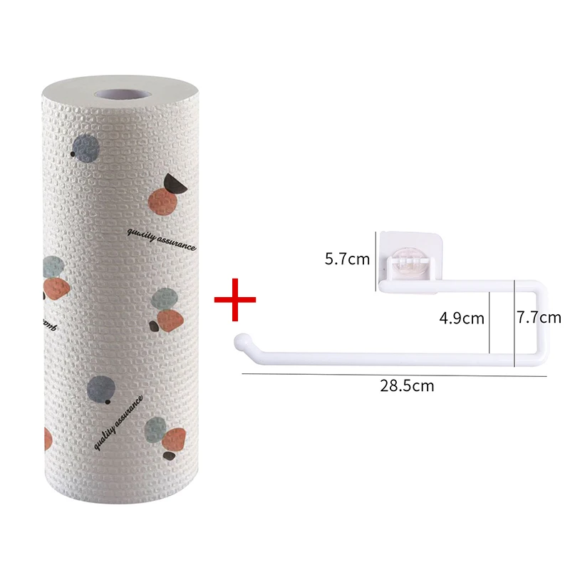 

Kitchen Toilet Paper Holder Multifunctional Towel Holder Sticky Hook Storage Hanging Self Adhesive Household Storage Holder