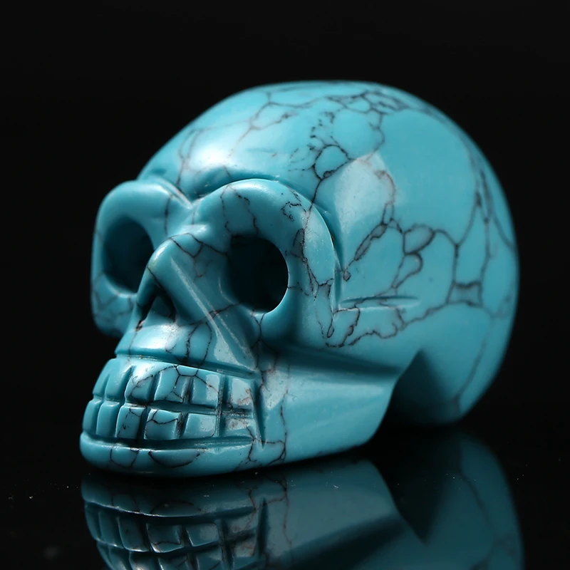 1 шт. 5 см кварцевый драгоценный камень в виде черепа искусственный лечебный для