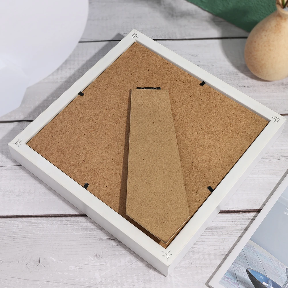 

Personalised Wooden Name 23cm Frame Custom Engraved Heart Family Photo Frame Home Decor for Father's Day Desk Signs Ornament