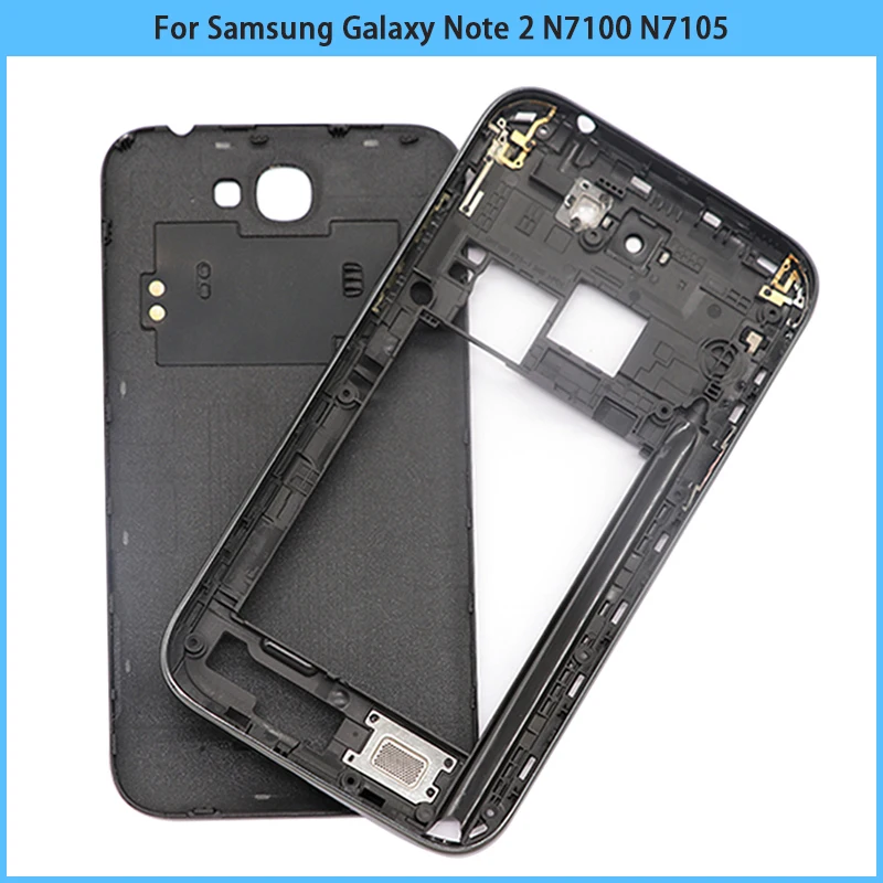 Новый чехол N7100 с полным покрытием корпуса для Samsung Galaxy Note 2 N7105 Крышка батарейного