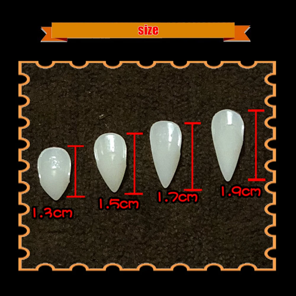 2/10 шт Косплей Хэллоуин зубные протезы зомби зубы вампира привидение дьявол клыки