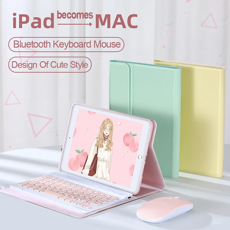 Для iPad Mini 5 4 Bluetooth чехол для клавиатуры кожаный с держателем ручки мышь 7 9 дюймов