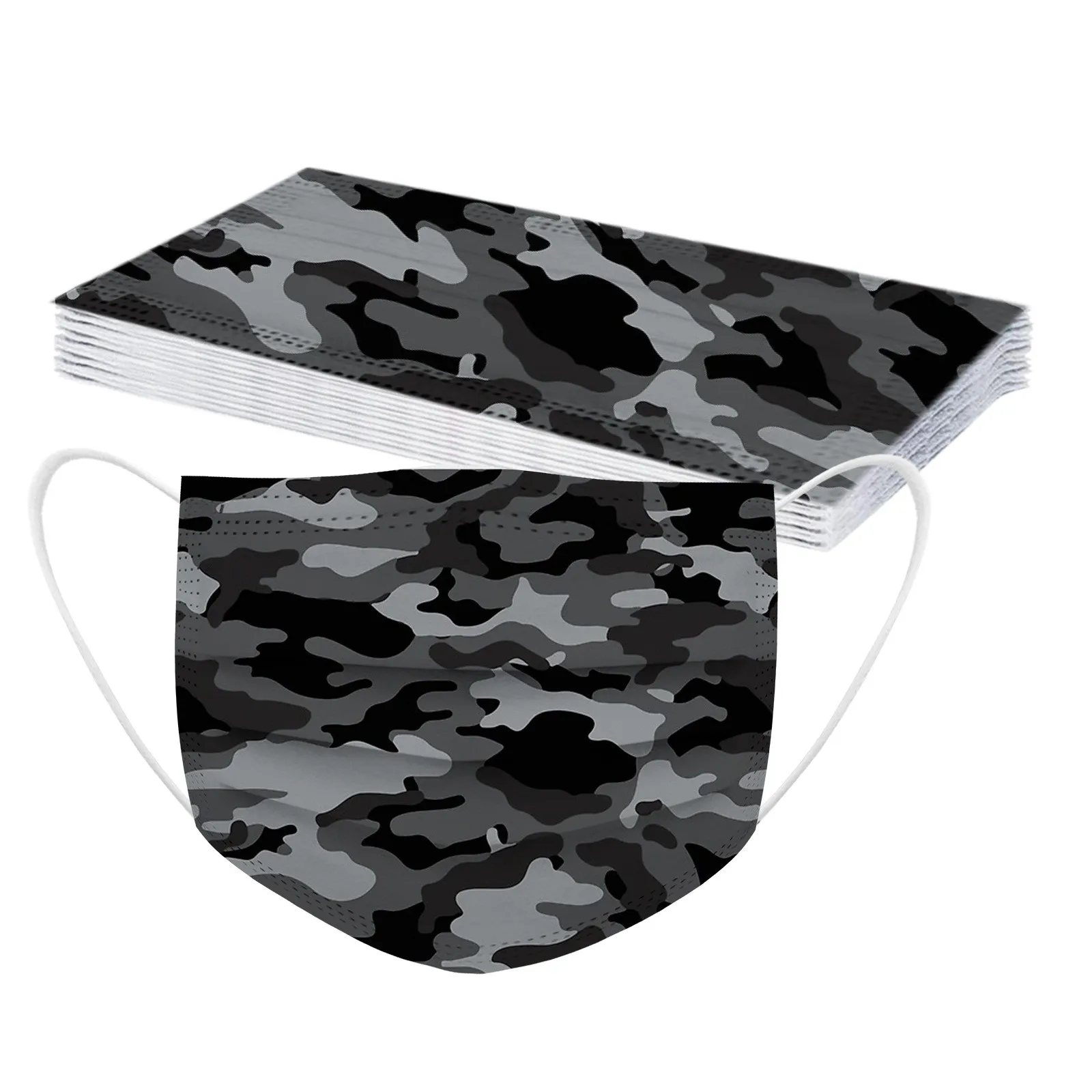 Детская маска 3-слойная одноразовая для лица детская с принтом унисекс детей