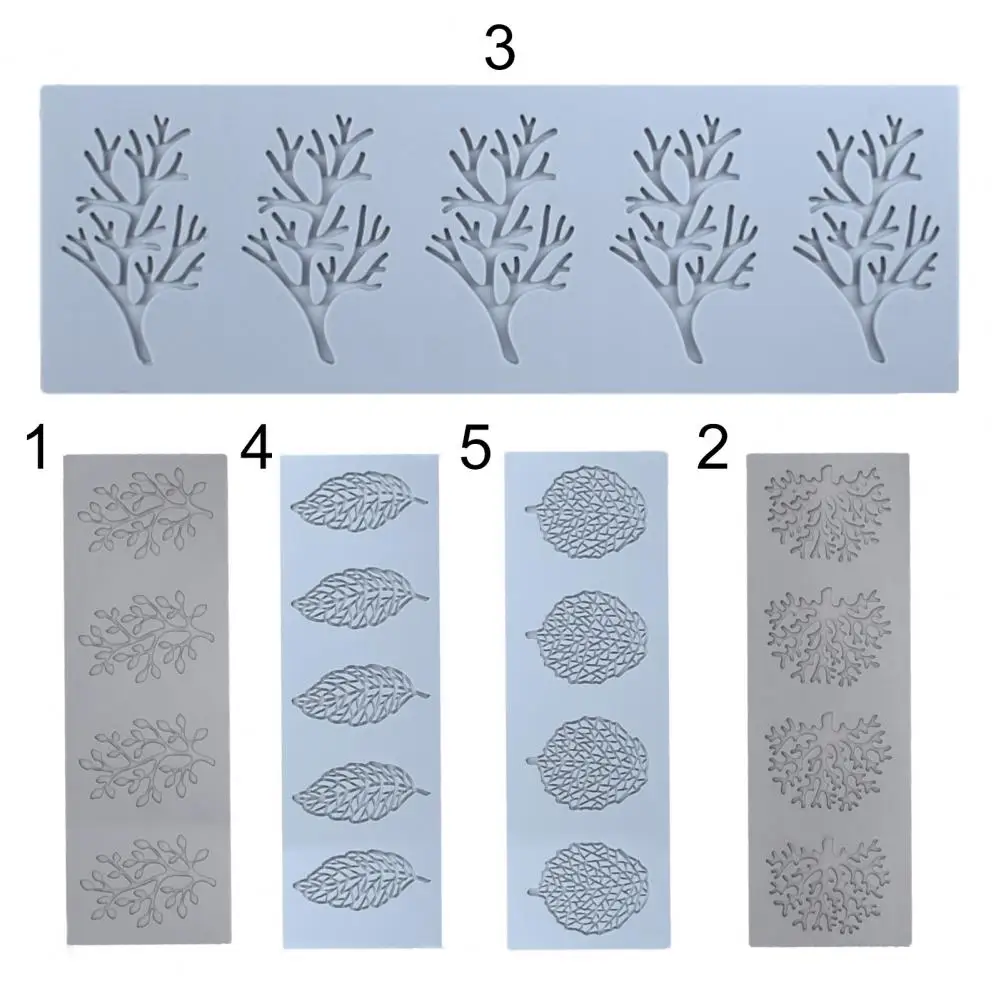 

Fondant Mould Space-saving 3D Silicone Leaves Shape Lace Chocolate Cake Dessert Mold for Cake Making