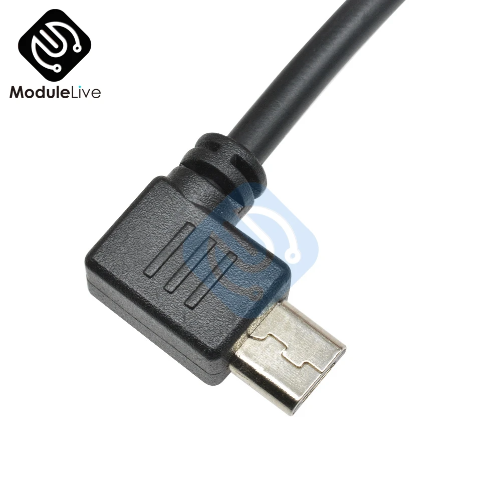 Двойной преобразователь Micro USB с одним левым изгибом от 12 В до 5 3 а/15 Вт понижающий