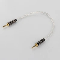 piece preffair hi end 99 8 pure copper silver plated audio cable 3 5mm to 3 5mm male audio adapter aux cable