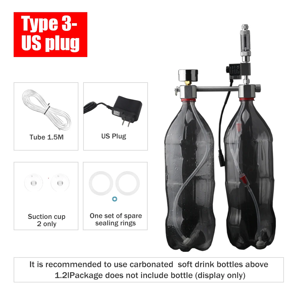 Генератор CO2 с соленоидным клапаном счетчик пузырей и проверка углекислого газа