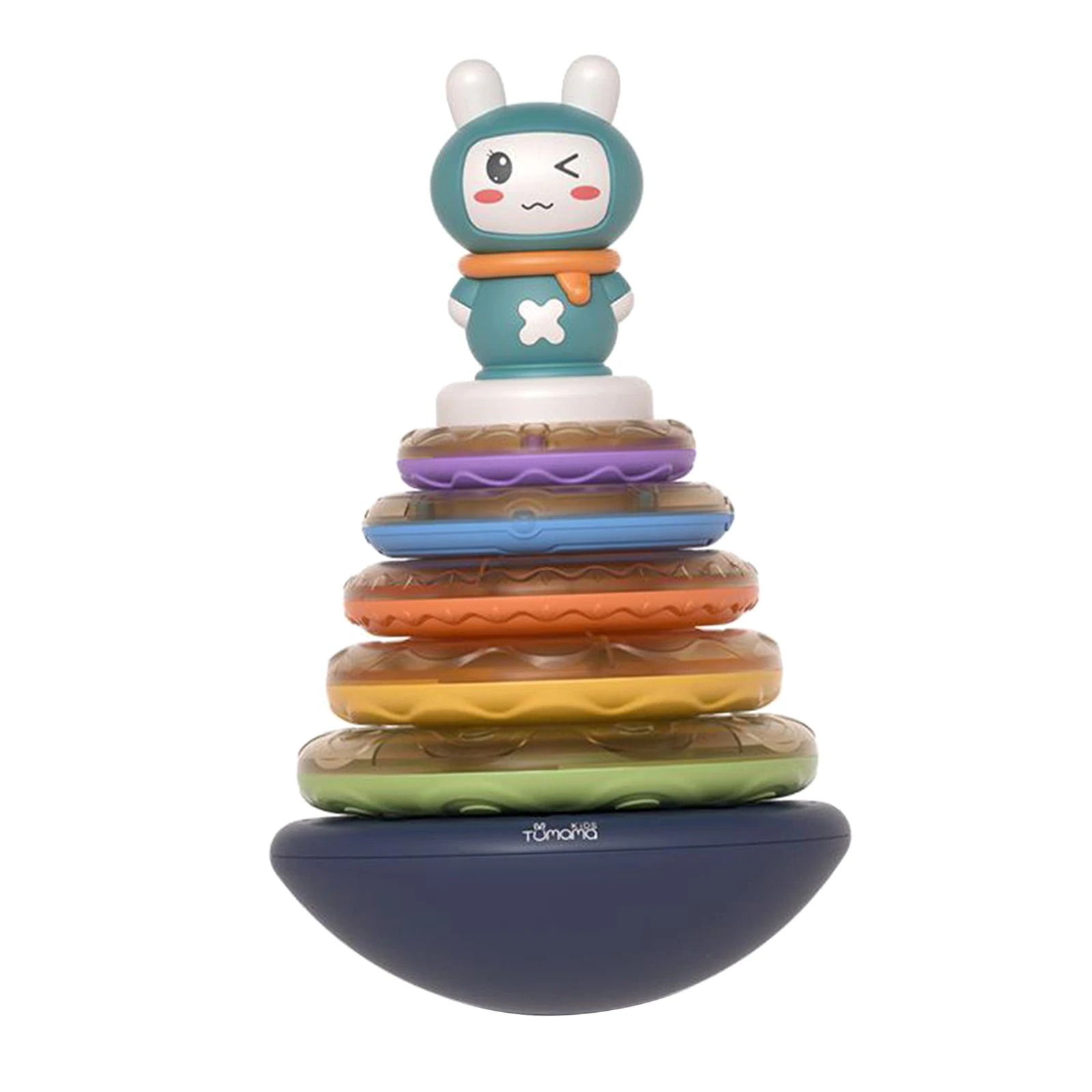 

Funny Stacking Rings Toddler Baby Toy Fun Activity Toy Gift Rainbow Tumbler