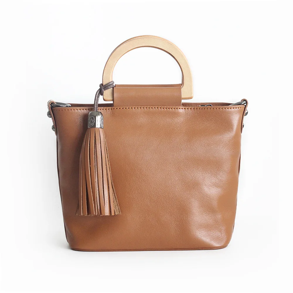 Yellow Pyaterochka Women Luxury Handbags Women Bags Designer Tassel Business Bag Genuine Leather Shoulder Bag Fashion Office Bag Women - Цвет: Yellow