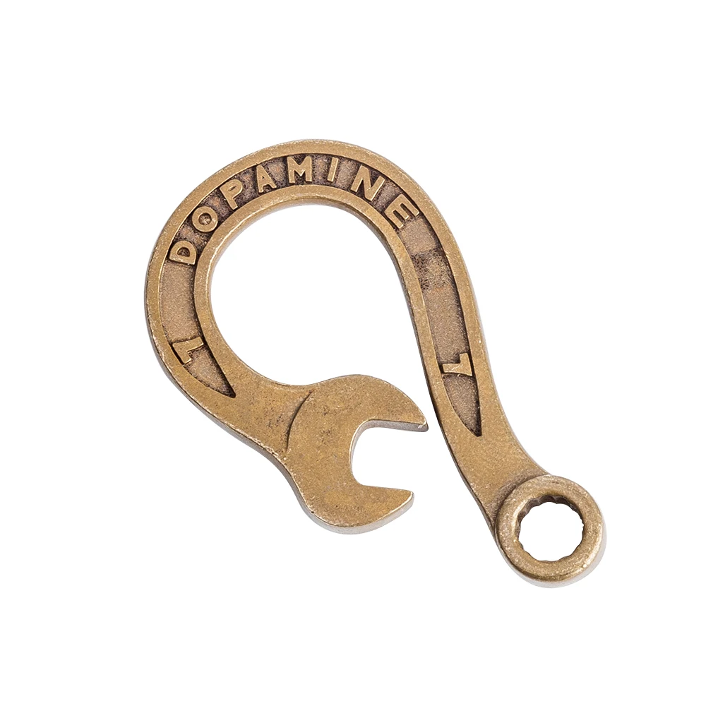 Coppertist. wu латунный ключ декоративный узор карабин гаечный ключ застежки коготь крюк брелок кулон-брелок для автомобиля
