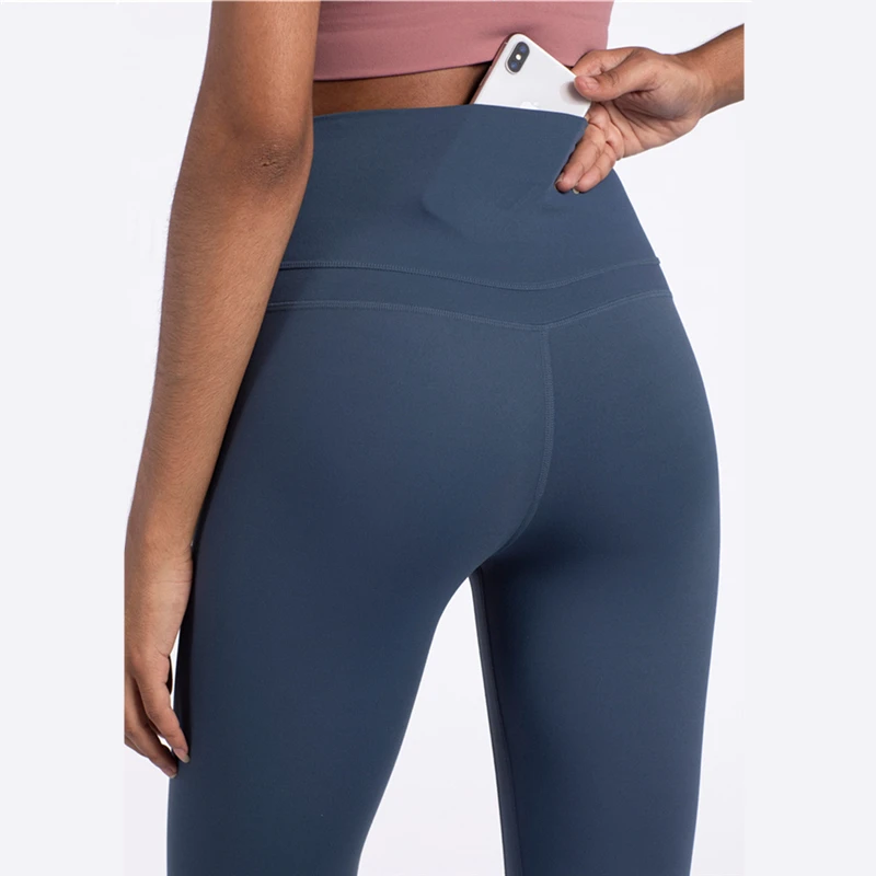 Oyoo супер мягкие приятные на ощупь штаны для йоги с карманом леггинсы высокой