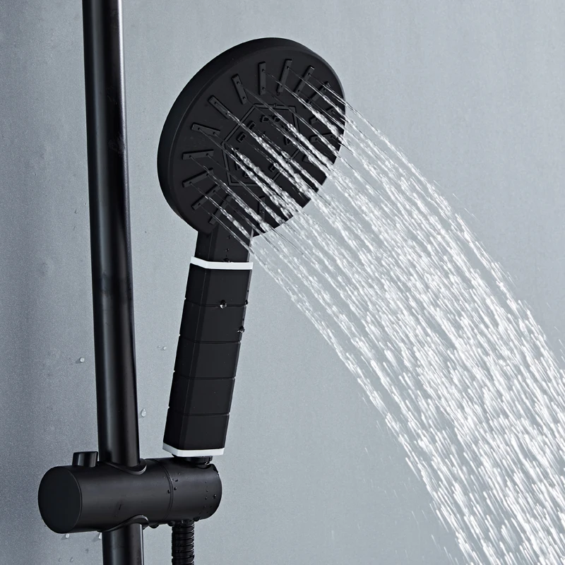 Большая Круглая Хромированная душевая лейка 3 режима из АБС-пластика для