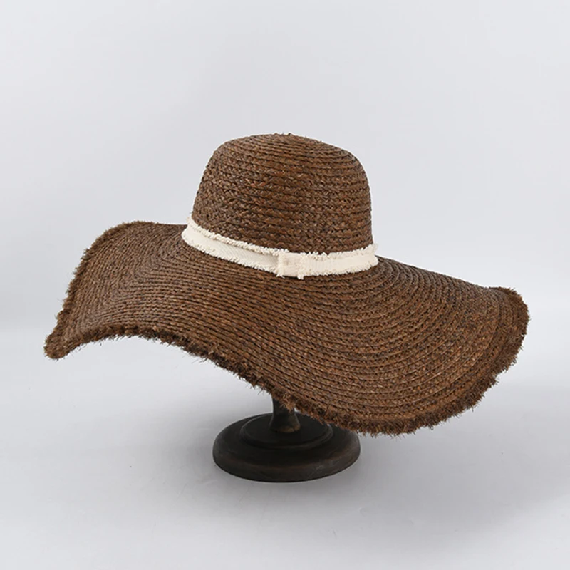 Новинка популярные женские пляжные шляпы с широкими полями Женская разноцветная