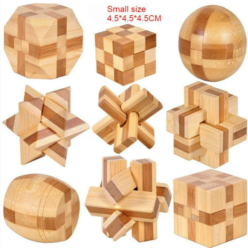 

IQ головоломка разблокированная Блокировка игра Конг Мин винный бочонок замок 3D деревянная Монтессори обучающая игрушка маленькая модель д...