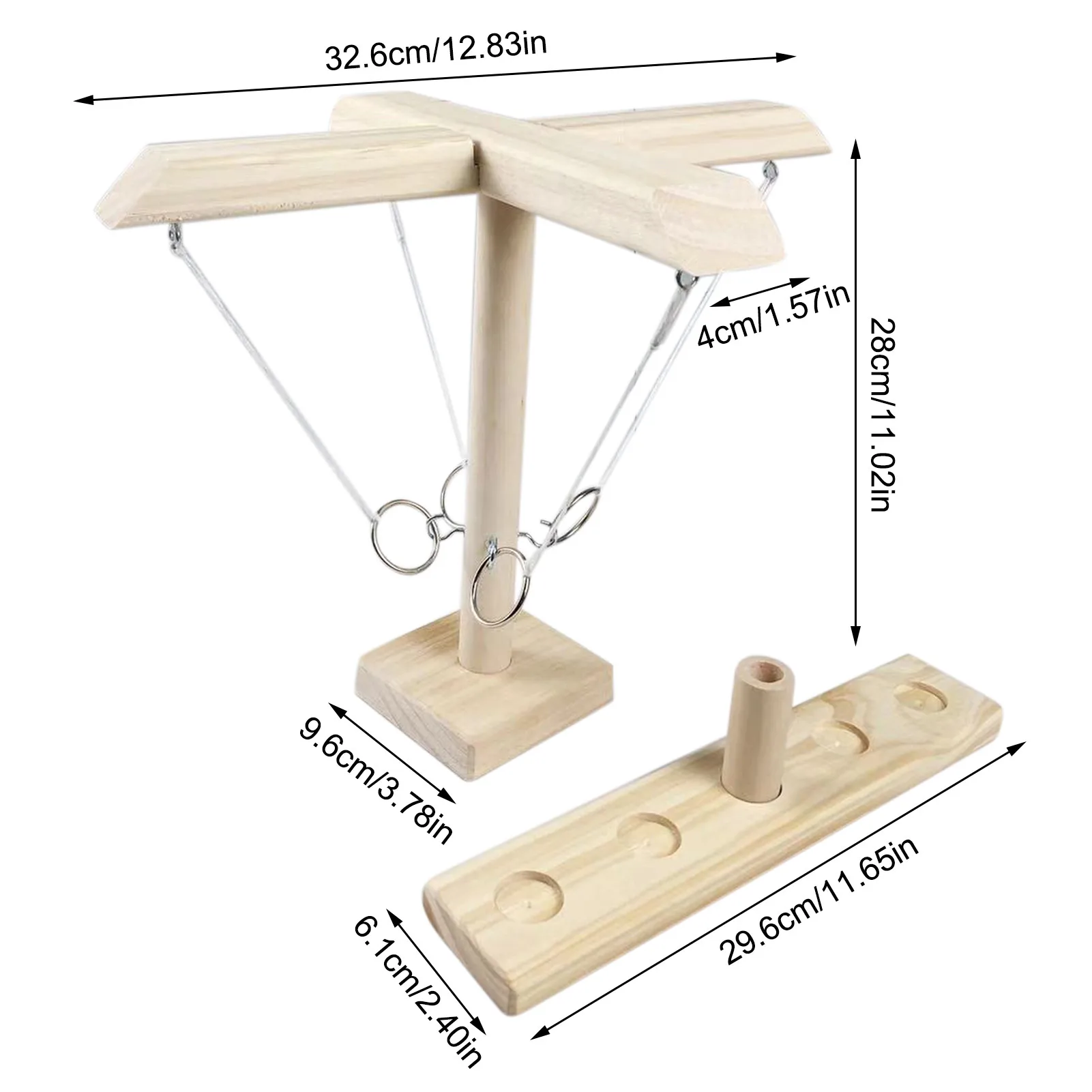 

Party Bar Drink Interactive Toy Gathering Games Ring Toss Hook With Shot Ladder Bundle Wooden Loop Cultivate Relationship Toys