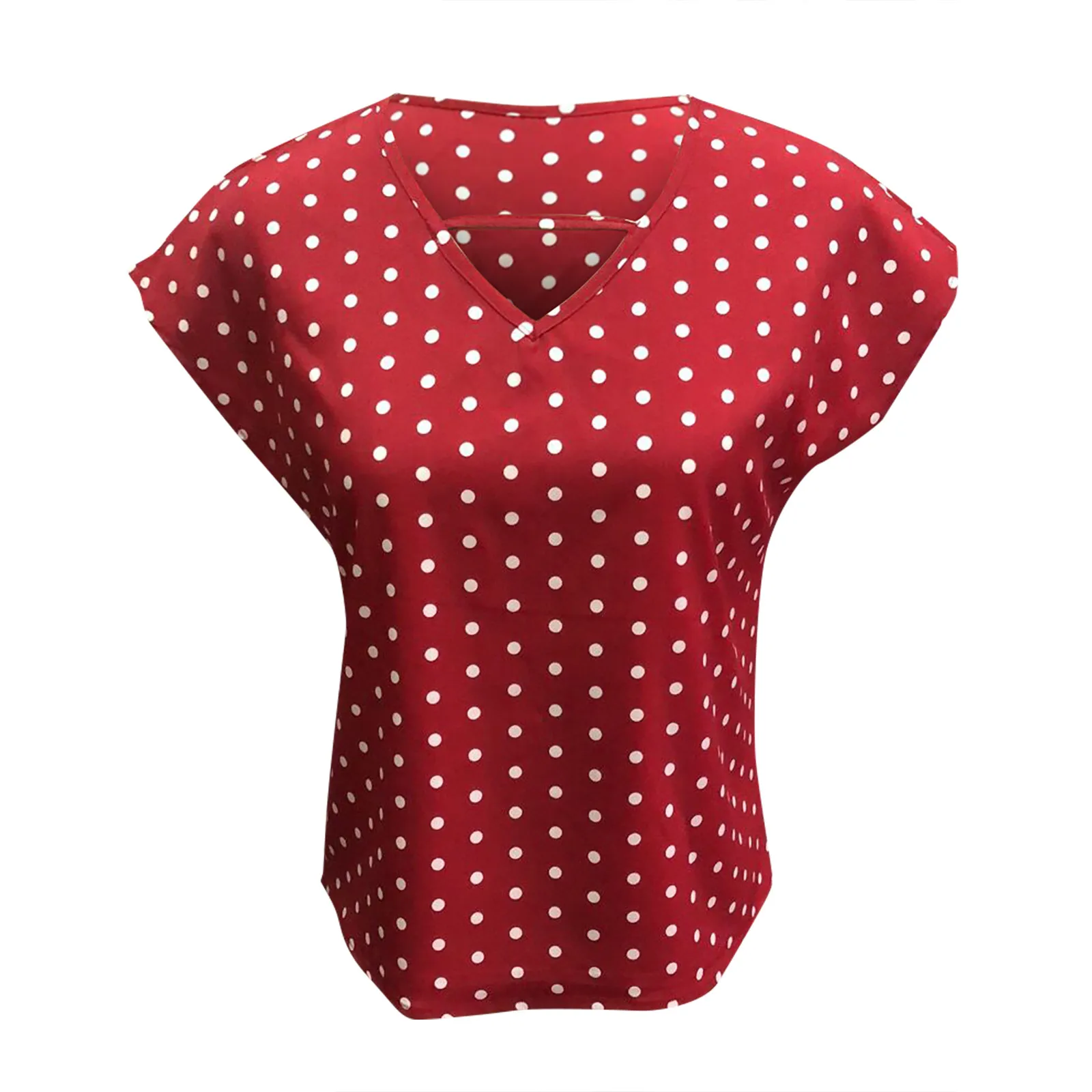 

Tops Basic Shirts for Women Summer Short Sleeve Striped V-Neck Flowy Beach T-Shirt Casual Tops Blouse