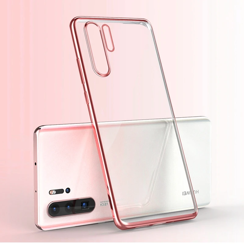 Мягкий чехол с гальваническим покрытием для HUAWEI Honor 10 20 9 Lite 10i 20i качественный