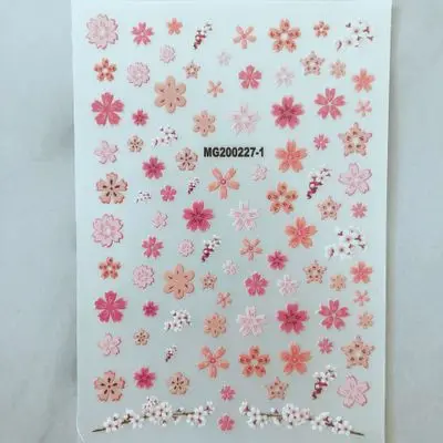 DIY японский новый стиль легкие Весенние маленькие цветы на клейкой основе без