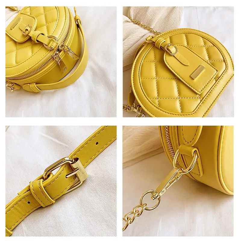 Горячая круговая дизайнерская модная женская сумка через плечо кожаная дамская