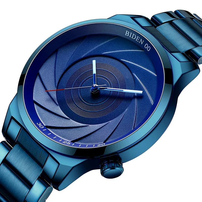 Часы наручные мужские с кожаным ремешком Спортивные Повседневные креативные в