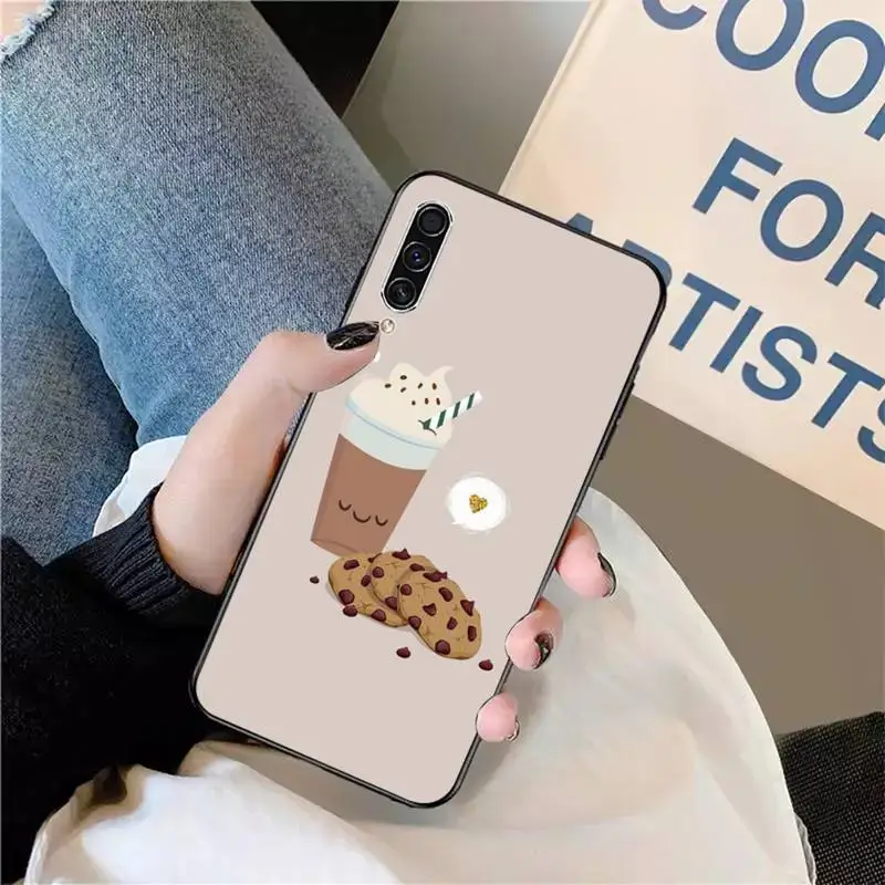

chocolate cookies cute cartoon Phone Case For Samsung galaxy S 9 10 20 A 10 21 30 31 40 50 51 71 s note 20 j 4 2018 plus