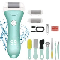 electric feet callus remover kit rechargeable electronic dead foot file pedicure tools for cracked heel calluses and dead skin