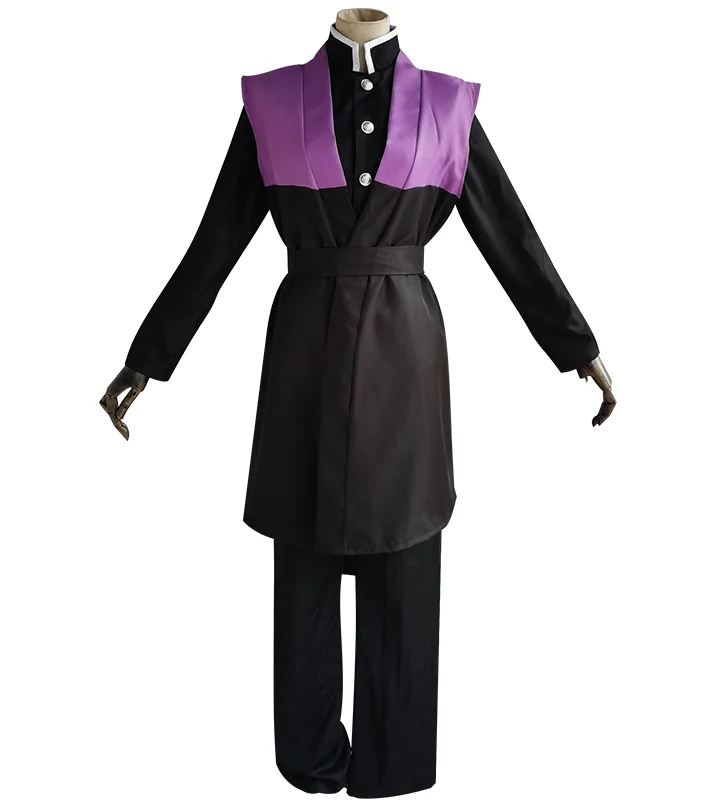 

Демон убийца Kimetsu без Yaiba Костюмы для косплея Shinazugawa Genya костюм кимоно униформы костюмы для Кендо