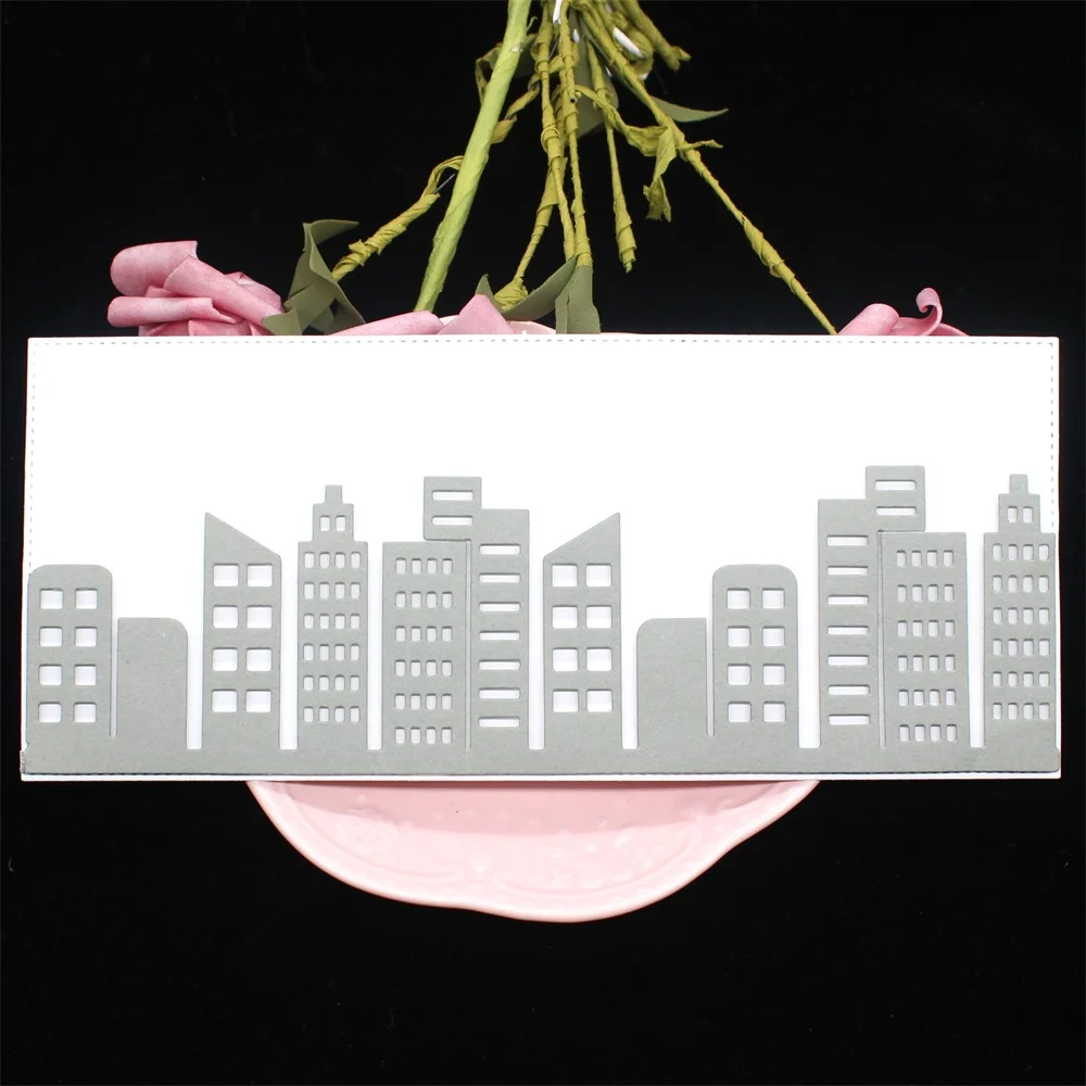 

YPP CRAFT City Skyline Slimline Metal Cutting Dies Stencils for DIY Scrapbooking Decorative Embossing DIY Paper Cards