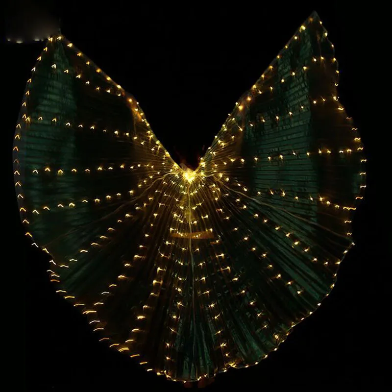 Сексуальное сценическое шоу крыло для танца живота светодиодные крылья Исиды