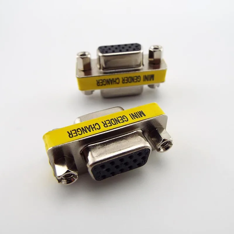 Мини-разъем VGA 15pin двойной гнезда D-Sub на обоих концах для подключения внешних