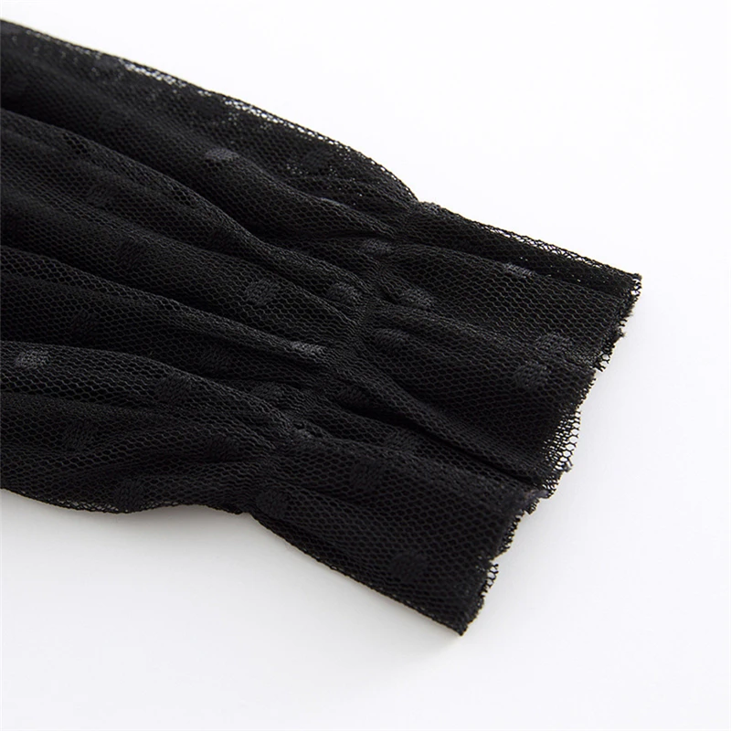 

Spring New Lace Stitching Long Dress Women V-Neck Long Sleeve Vintage Elegant Slim Dresses Black Plus Size Loose Clothes Female