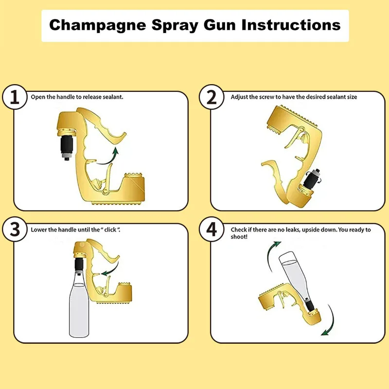 

champagne gun Bottle Beer Ejector Feeding Feeding Party Club Bar Game Durable Spray gun beer gun Champagne Wine Sprayer Pistol