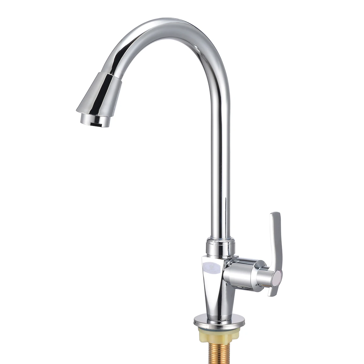 

Mayitr Stainless Steel+Plastic 360 Degree Swivel Water Tap Single Hole Kitchen Cold Basin Sink Tap Faucet For Household Hardware