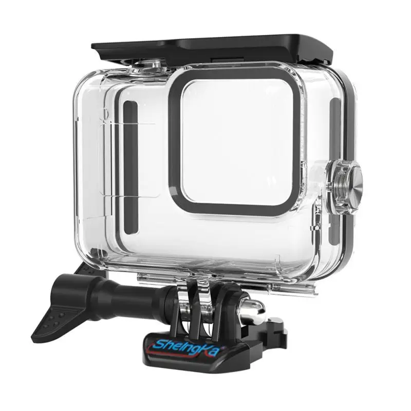 Черный Защитный корпус для дайвинга камеры Gopro Hero 8 черные водонепроницаемые