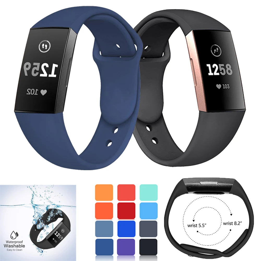 

Bracelet for Fitbit Charge 3 Watchband Charge4/3SE Smart Watch Sport Soft Silicone Straps Fitbit Charge 4 Accessories Wristbands