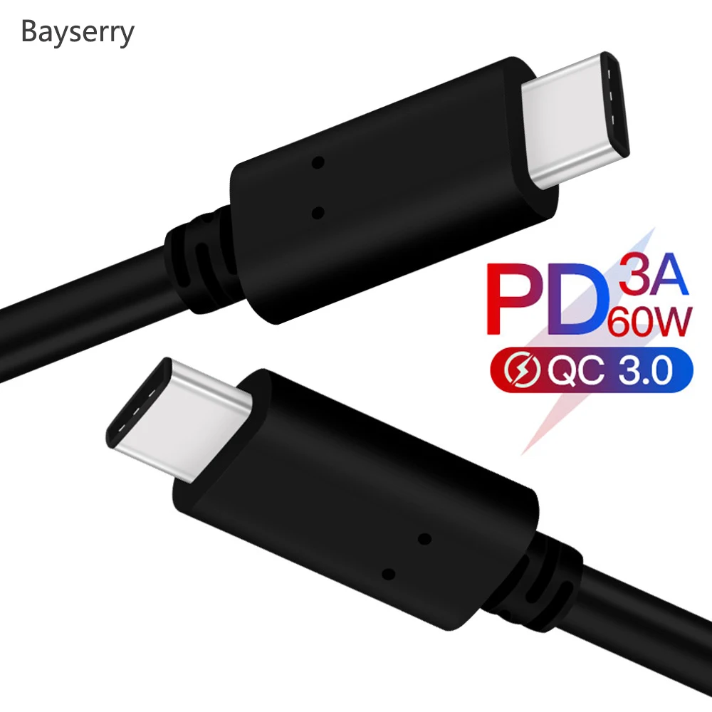 60 Вт 3A PD кабель type C для Xiaomi 9 Galaxy S10 Note LG huawei Oneplu 7 6t Mac Air Usb Chargr провод шнур Тип к USB