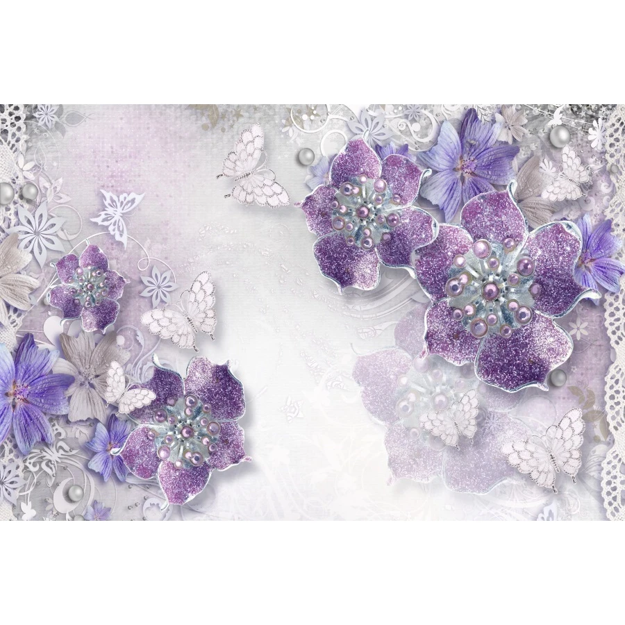 

3D Render Flower Wall Home Decoration Photography Backgrounds Customized Portrait Baby Photographic Backdrops For Photo Studio