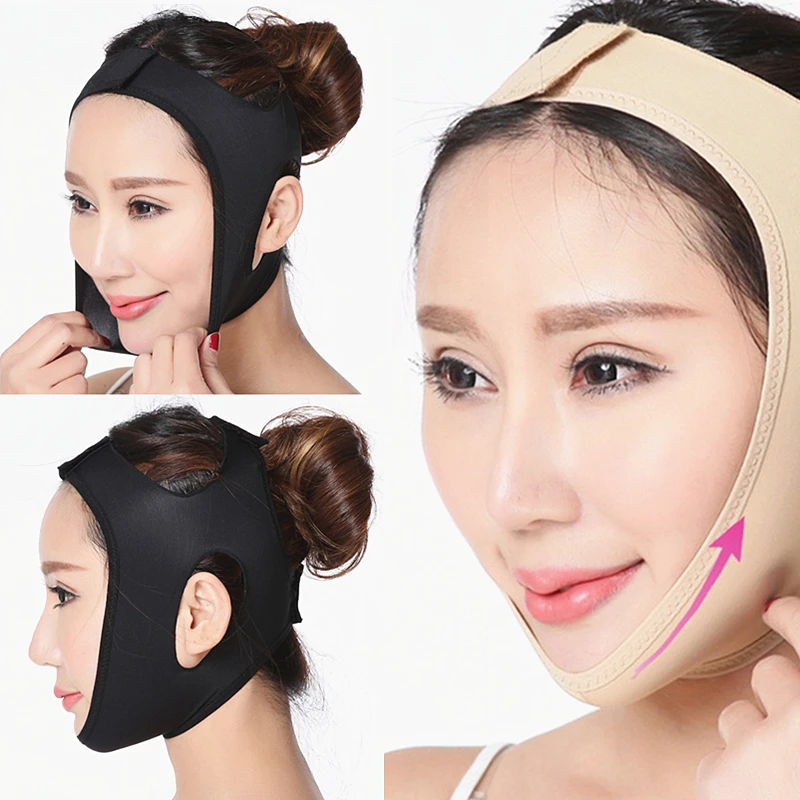 

Elastic Face Slimming Bandage Facial Lifting Mask V Line Face Shaper Women Chin Cheek Lift Up Belt Facial Slimming Bandage Beaut
