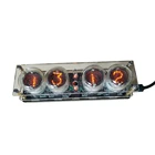 4-битная светящаяся трубка Nixie Clock QS30-1, SZ3-1 трубка, расширенная версия, пульт дистанционного управления светодиодный светодиодная подсветка, аудио аксессуары, 5 в постоянного тока, без трубки