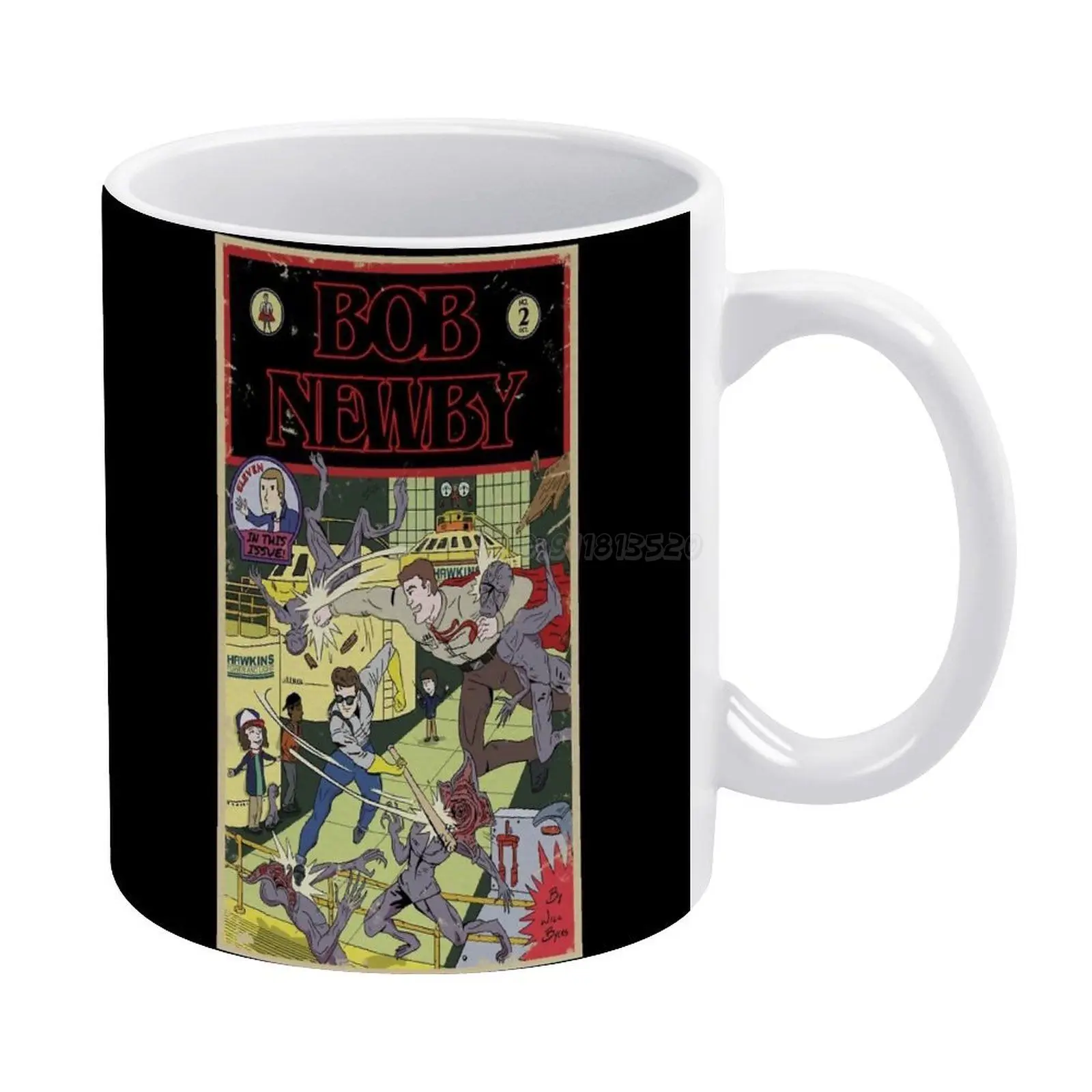 Белая кружка Bob Newby чехол с героями комиксов (винтажная) кофейная для