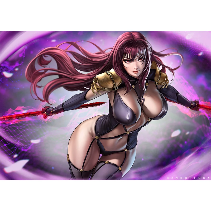 

Print Anime Sexy Warrior Lady FateGrand Order Canvas Painting 21x30cm 30x45cm Custom Video Game Art Poster Wall Picture for Room