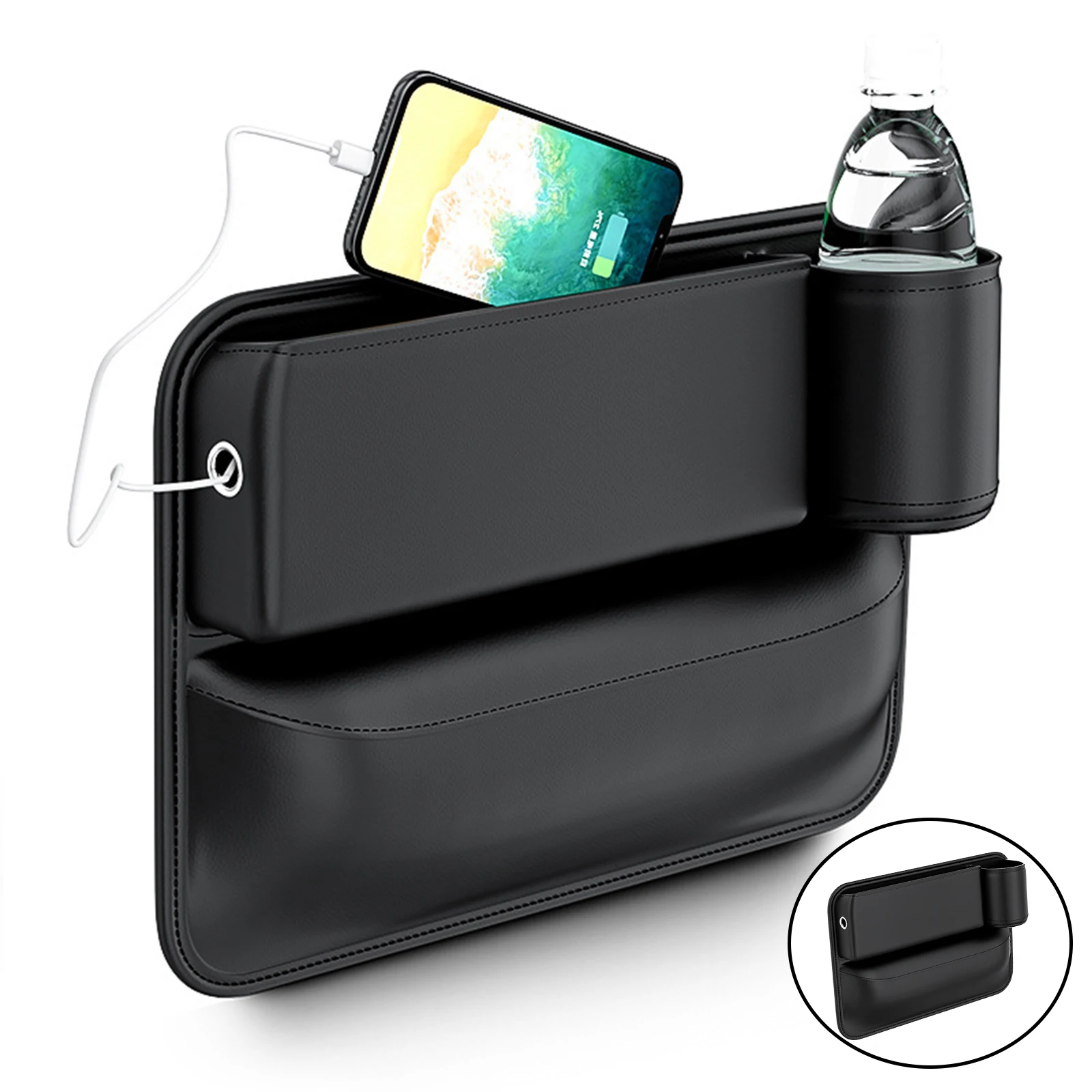 Автомобильная консоль из искусственной кожи наполнитель для бокового зазора на