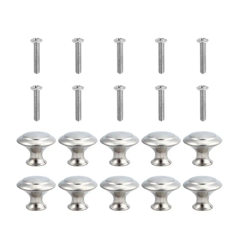 10 шт./компл. круглые ручки шкафа стальные ящика кухонные аксессуары Тяговая