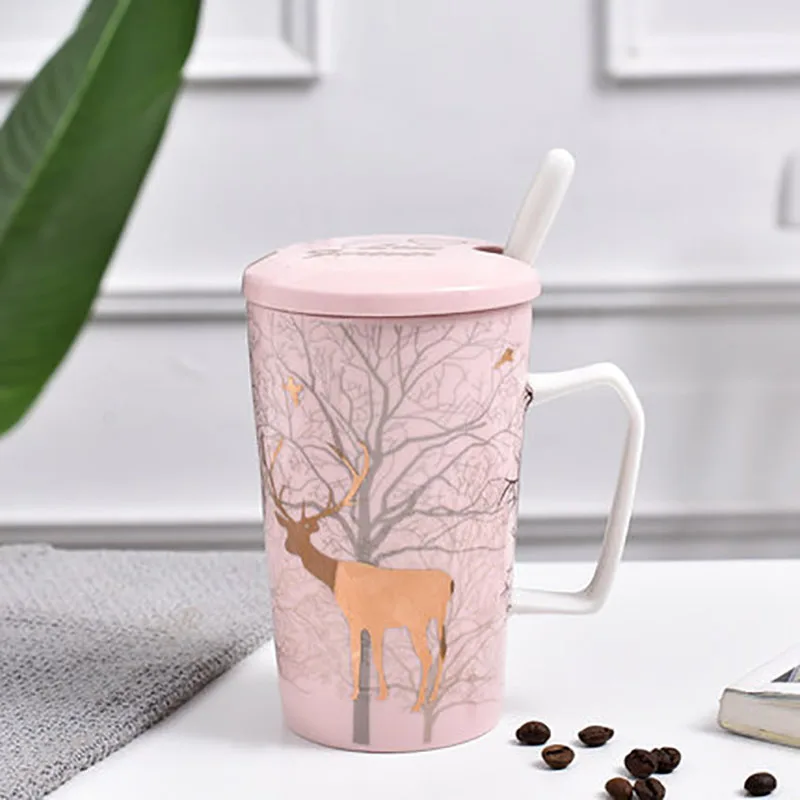 Style2 Креативная Милая керамическая кружка офисная чашка для воды чашка для кофе и завтрака керамические Эспрессо-чашки tazas de ceramica home 50T043 - Цвет: Style2