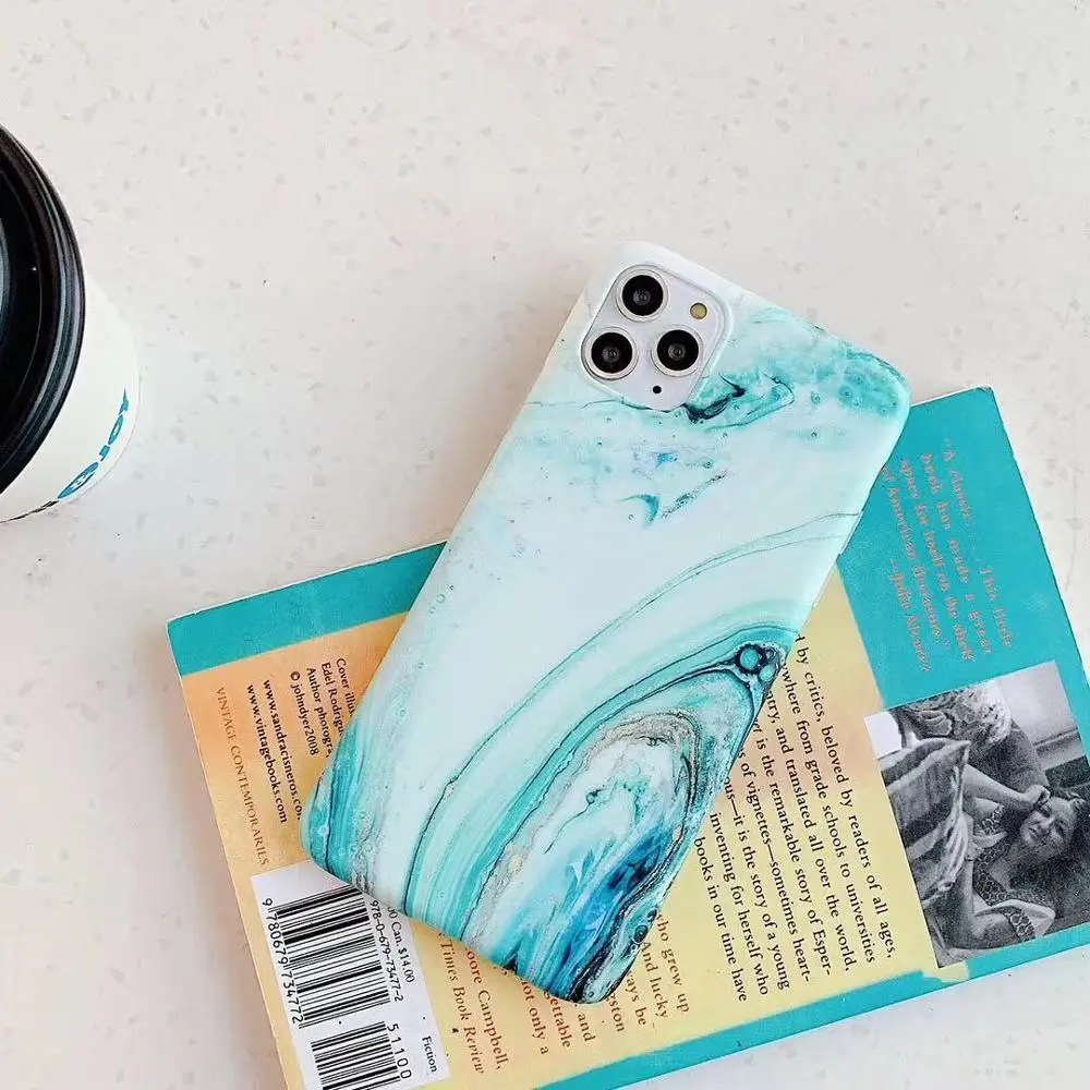 14 Мраморный чехол для Coque iphone 11 Pro Max 7 XS MAX чехол из мягкого ТПУ задняя крышка для iphone 6 6S 7 8 Plus iphone X XR чехол - Цвет: 14